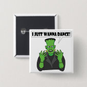 Badge Carré 5 Cm Danse de FRANKENSTEIN (Devant & derrière)