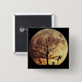 Badge Carré 5 Cm Danse de lune (Devant & derrière)
