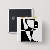 BADGE CARRÉ 5 CM DANSE_DIFFÉRENTE_ (Devant & derrière)