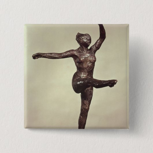 Badge Carré 5 Cm Danseur, 1883 (Devant)