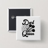 Badge Carré 5 Cm Dart Queen (Devant & derrière)