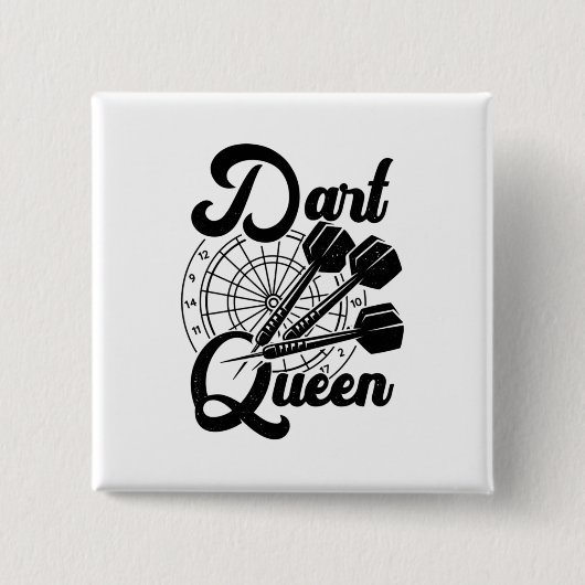 Badge Carré 5 Cm Dart Queen (Devant)