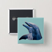 Badge Carré 5 Cm Dauphin (Devant & derrière)