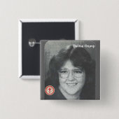 Badge Carré 5 Cm Davine Crump (Devant & derrière)