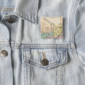Badge Carré 5 Cm Dayton, Ohio (En situation)