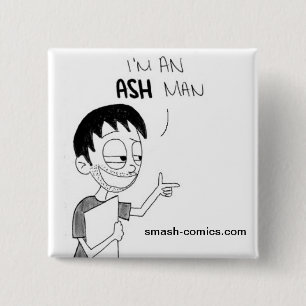 Badge Carré 5 Cm De bouton étrange de client