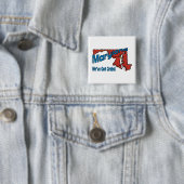 Badge Carré 5 Cm ~ de devise de DM USA du Maryland nous avons des (En situation)