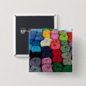 Badge Carré 5 Cm Déchets de fil (Devant & derrière)