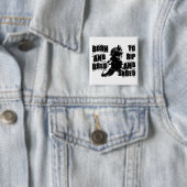 Badge Carré 5 Cm Déchirure et lambeau (En situation)