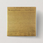 Badge Carré 5 Cm Déclaration d'indépendance (Devant)