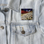 Badge Carré 5 Cm Déclaration d'indépendance (En situation)