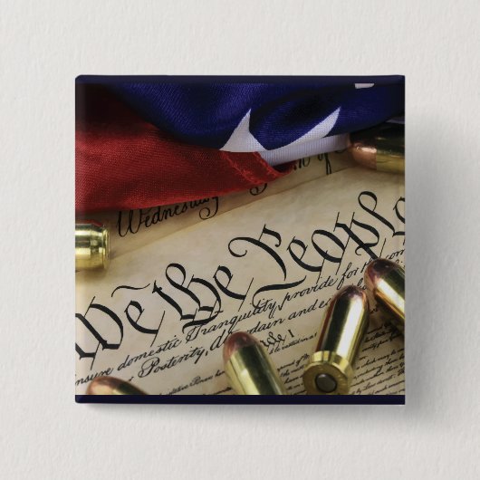 Badge Carré 5 Cm Déclaration d'indépendance (Devant)