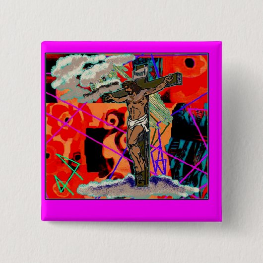 Badge Carré 5 Cm decolores (Devant)