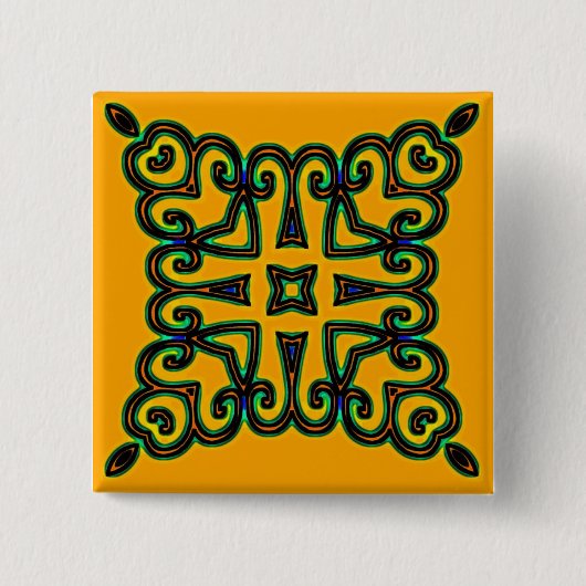 Badge Carré 5 Cm Décor (Devant)