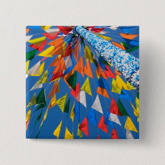 Badge Carré 5 Cm Décoration du drapeau triangulaire (Devant)