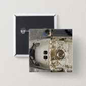 Badge Carré 5 Cm Découverte de la navette spatiale 12 (Devant & derrière)