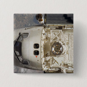 Badge Carré 5 Cm Découverte de la navette spatiale 12