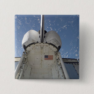 Badge Carré 5 Cm Découverte de la navette spatiale 13