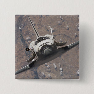 Badge Carré 5 Cm Découverte de la navette spatiale 15