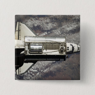 Badge Carré 5 Cm Découverte de la navette spatiale 3