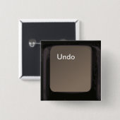 Badge Carré 5 Cm Défaites le bouton/clé (Devant & derrière)