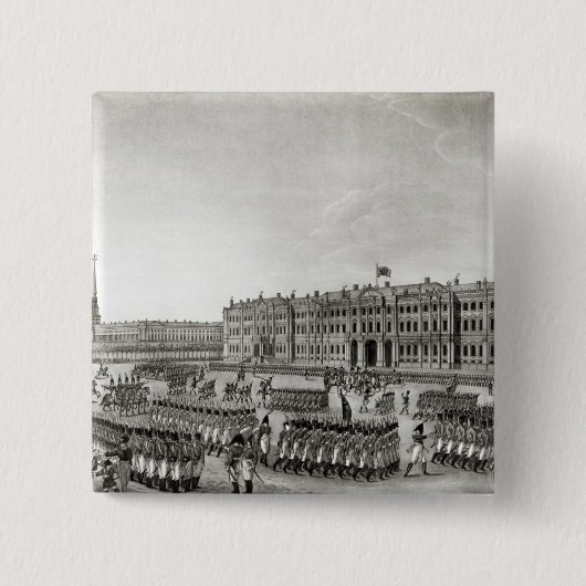 Badge Carré 5 Cm Défilé devant le palais impérial (Devant)