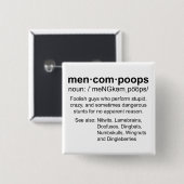 Badge Carré 5 Cm définition des méncompoops (Devant & derrière)