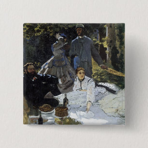 Badge Carré 5 Cm Déjeuner sur l'Herbe