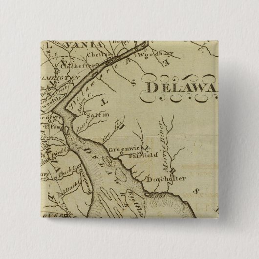 Badge Carré 5 Cm Delaware (Devant)