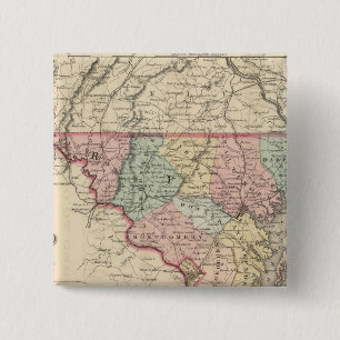 Badge Carré 5 Cm Delaware et Maryland