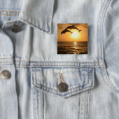 Badge Carré 5 Cm Delfin 3 (En situation)