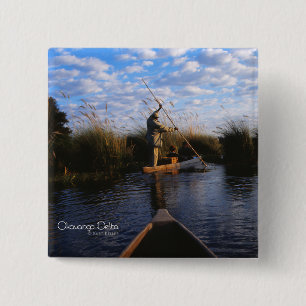 Badge Carré 5 Cm Delta d'Okavango