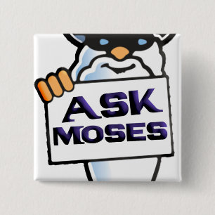Badge Carré 5 Cm Demander à Moses