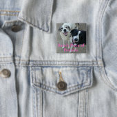 Badge Carré 5 Cm Demi (En situation)