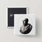 Badge Carré 5 Cm Democritus (Devant & derrière)