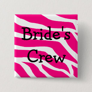 Badge Carré 5 Cm Demoiselle d'honneur de partie de Bachelorette