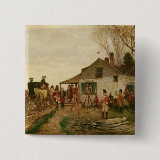 Badge Carré 5 Cm Dépassement de l'avant-poste (Devant)