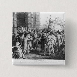 Badge Carré 5 Cm Députés de convention nationale laissant