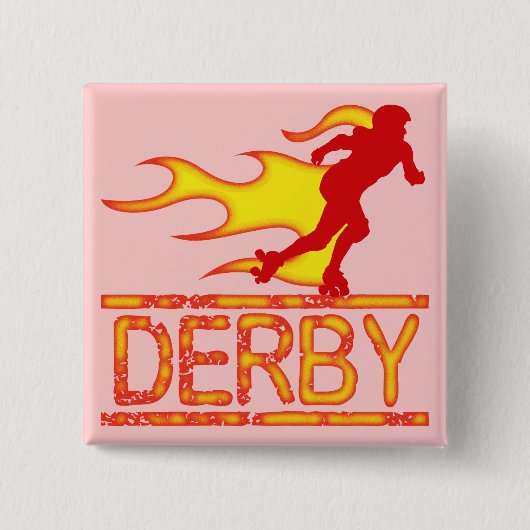 Badge Carré 5 Cm Derby (Devant)