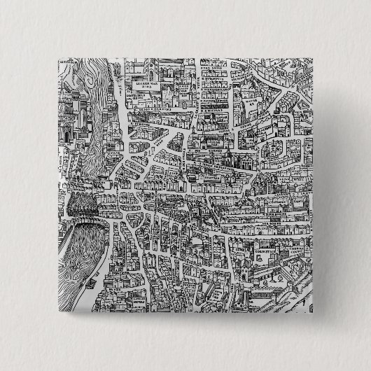 Badge Carré 5 Cm DES Ecoles de Quartier (Devant)