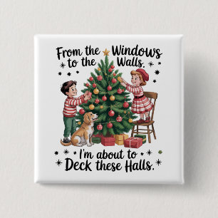 Badge Carré 5 Cm Des fenêtres aux murs, je vais décorer