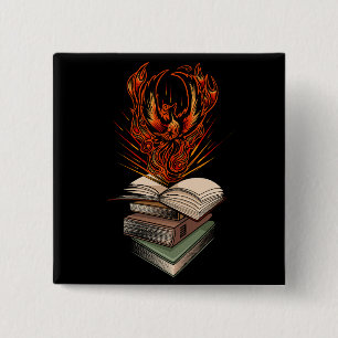 Badge Carré 5 Cm Des Livres