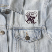 Badge Carré 5 Cm DES Pres de Josquin (En situation)