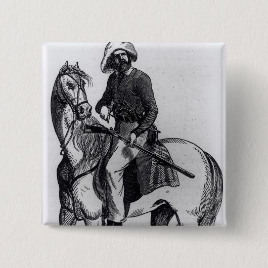 Badge Carré 5 Cm Des Texas Rangers (Devant)