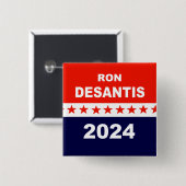 Badge Carré 5 Cm DeSantis 2024 (Devant & derrière)