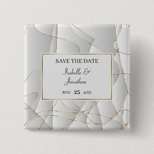 Badge Carré 5 Cm Design Art Déco élégant