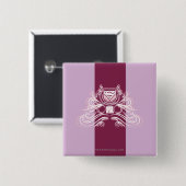 Badge Carré 5 Cm Design florissant Supergirl (Devant & derrière)