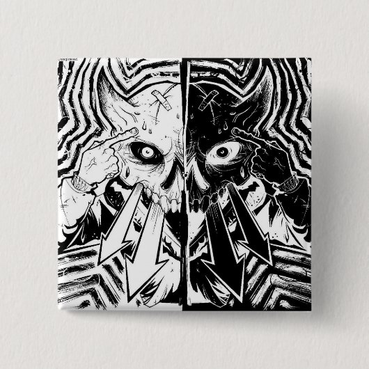 Badge Carré 5 Cm DesktopTelepathy (Devant)