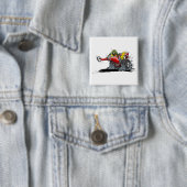 Badge Carré 5 Cm Dessin de dessin (En situation)