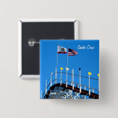 Badge Carré 5 Cm Dessous de verre de Santa Cruz (Devant & derrière)